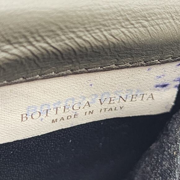 Bottega Veneta Nappa Intrecciato Bi-Fold Wallet in Gray Blue - Picture 7 of 9